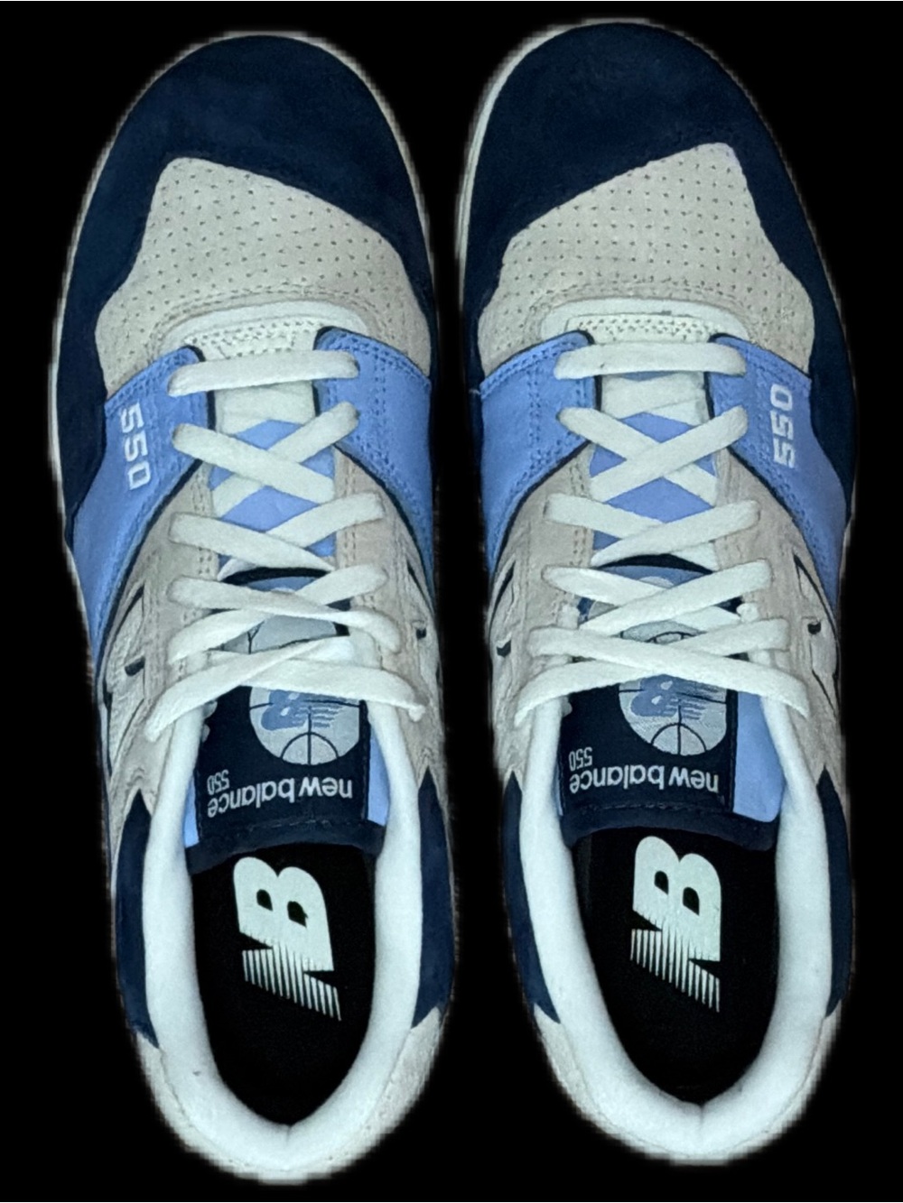 New Balance 550 Sneakers in Navy, Light Blue & Gray Men’s size 10.5 *NEW* - Picture 6 of 12